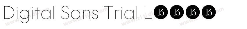 Digital Sans Trial L字体转换